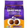 Cadbury Dairy Milk Chocolate Orange Flavour Giant Buttons, Sharing Bag, Bite Size Treats, 100 g Bag (Pack of 1)