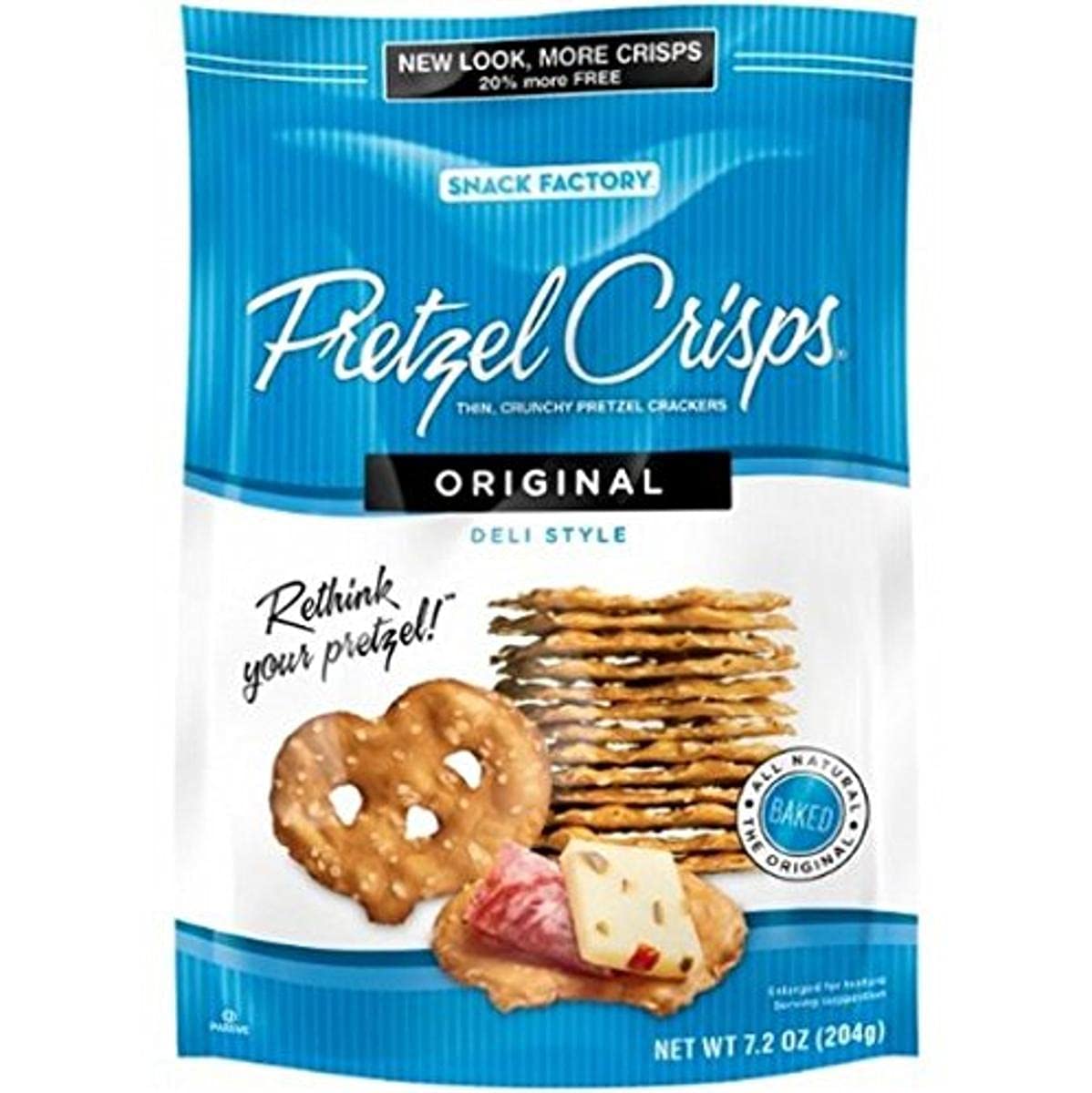 Snack Factory Pretzel Crisps Original 7.2 Oz