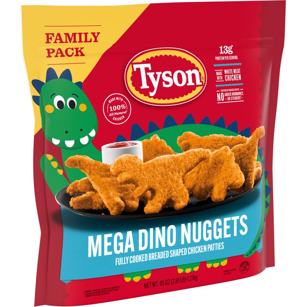 Tyson Frozen Mega Dino Nuggets Family Pack 2.81 Lb