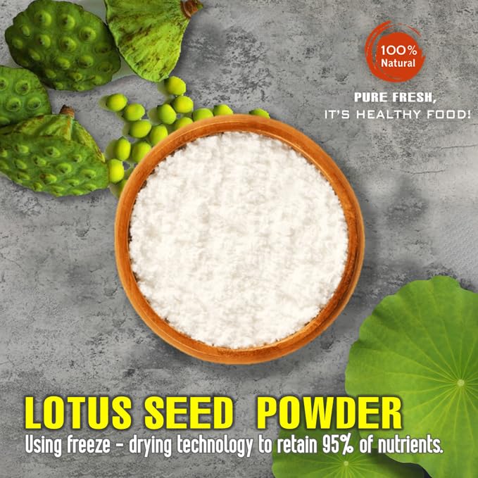 Lotus Seeds Powder 2.47 Oz (70G) Vietfarmfood: Freeze-Dried Extracted From 100% Pure, Sugar-Free. Used To Mix Mixed Drinks Fresh