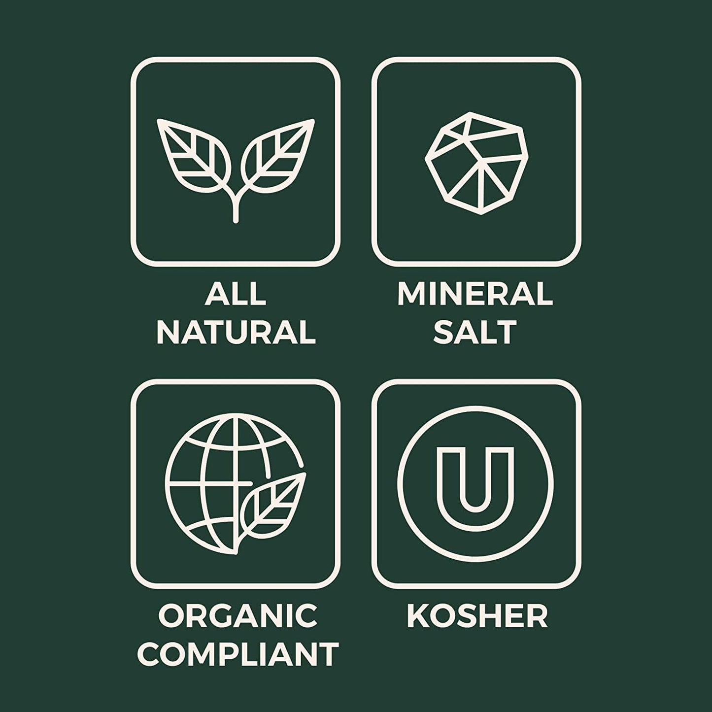 Only Organic Mediterranean Sea Salt - Fine Grain Kosher Salt Rich In 70+ Trace Minerals - Unrefined, All-Natural Seasoning For C