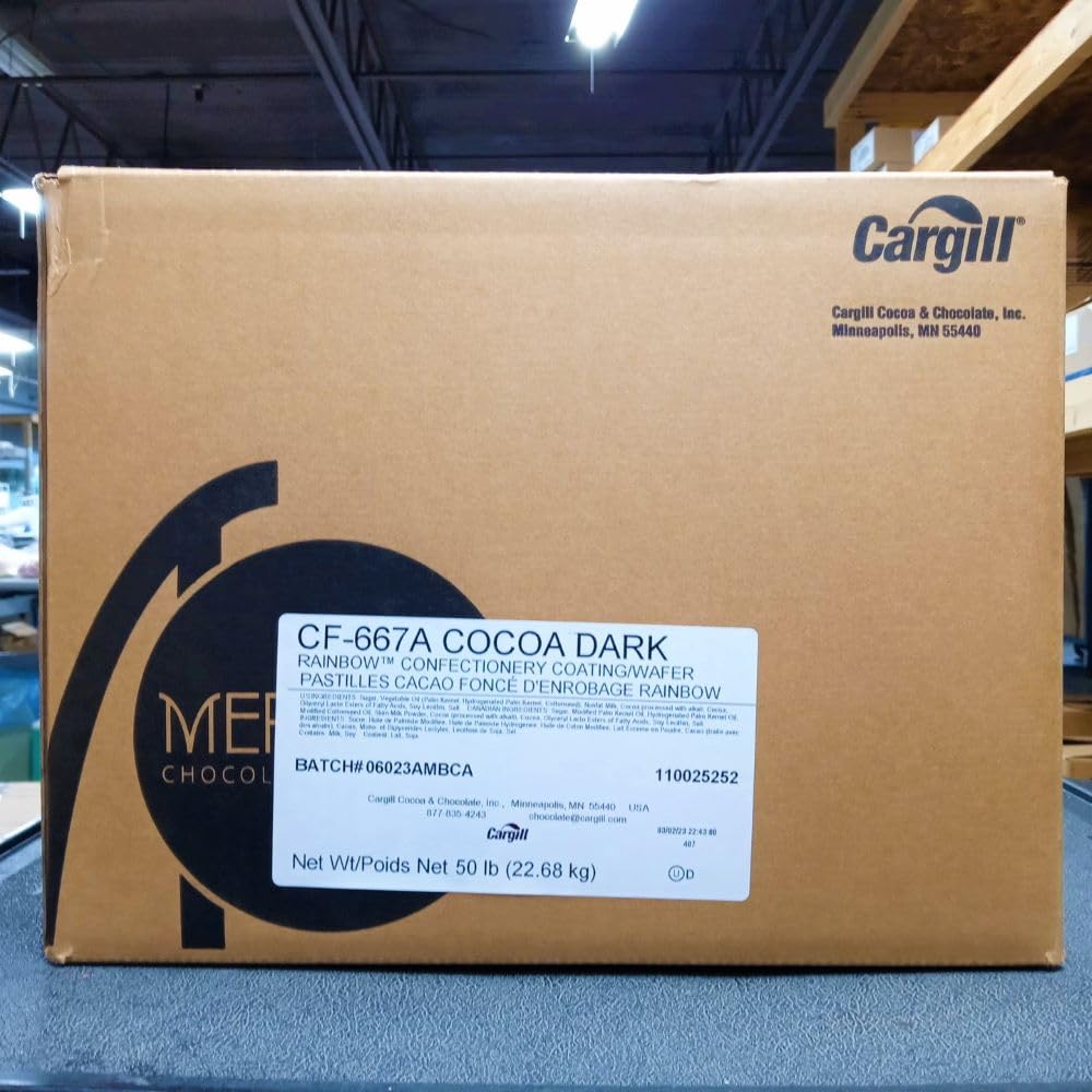 MERCKENS Coating Wafers  Dark Melting Chocolate  Cocoa Dark  2 Pound Package