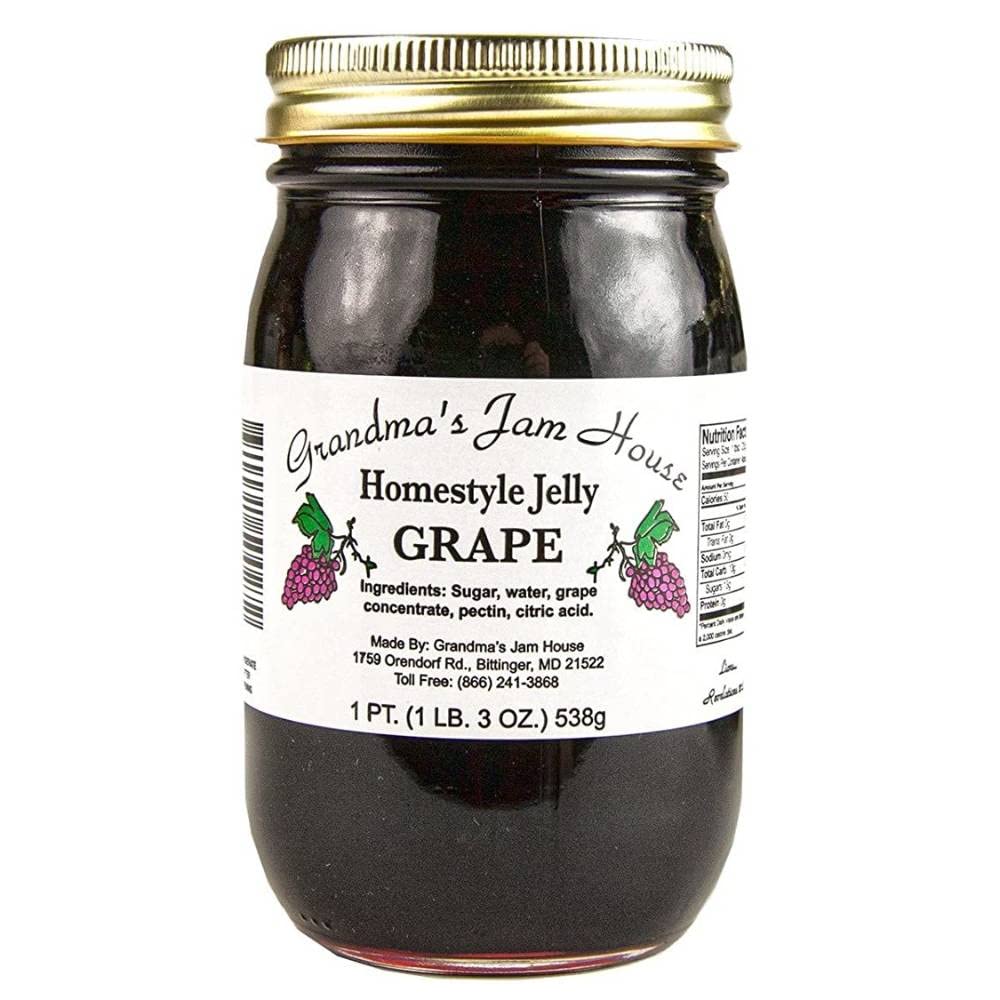 Homestyle Grape Jelly - One Pint - Grandma'S Jam House