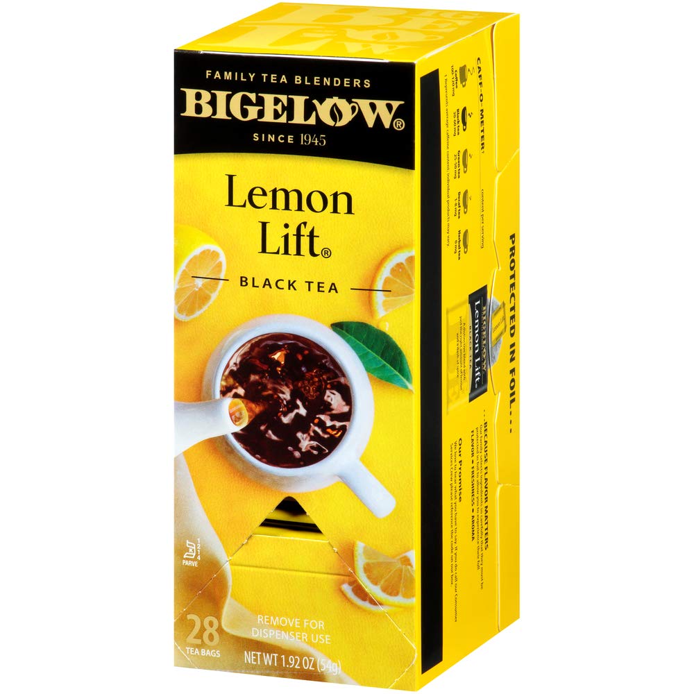 Bigelow Lemon Lift Black Tea Bags 28 Count (Pack Of 1) Lemon Flavored Black Tea Naturally & Artificially Flavored