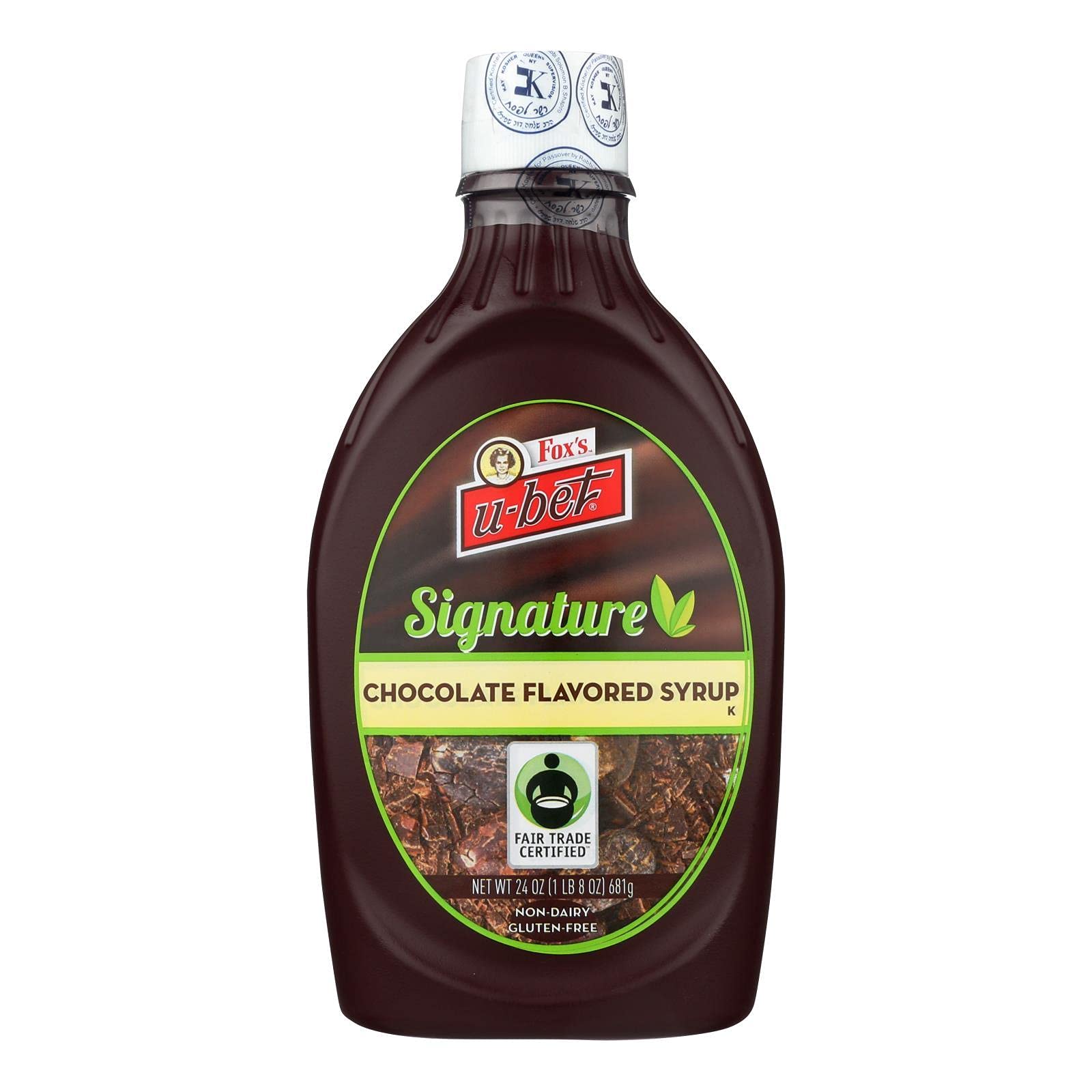 Foxs U-Bet Fair-Trade Syrup All Natural Chocolate 24 Ounce (Pack Of 12)12