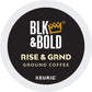 Blk & Bold Rise & Grnd, Keurig Single Serve K-Cup Coffee Pods, Premium Medium Roast, 100% Arabica Beans, 20 Count