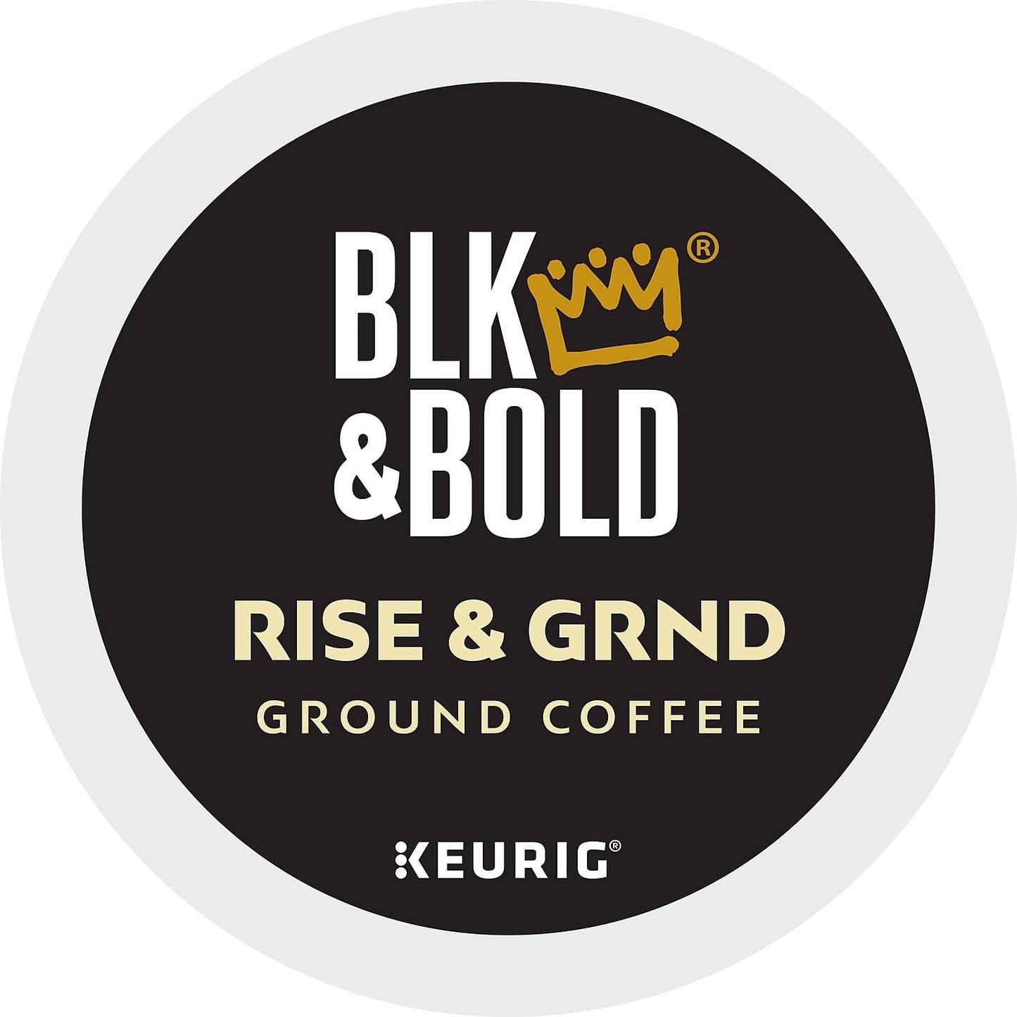 Blk & Bold Rise & Grnd, Keurig Single Serve K-Cup Coffee Pods, Premium Medium Roast, 100% Arabica Beans, 20 Count