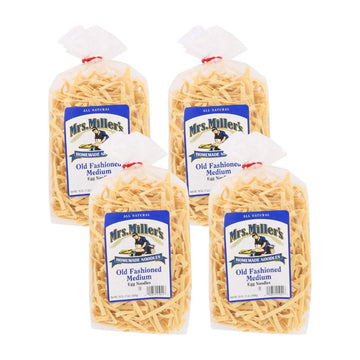 Mrs. Millers Old Fashioned Egg Noodles, Medium 16 Ounce (Pack of 4)