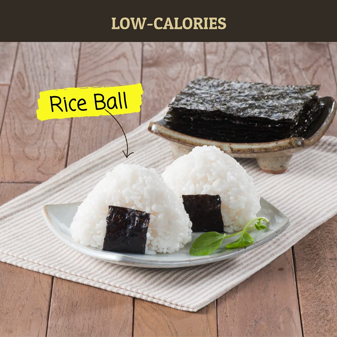 Choi'S 1(Daechun) Roasted Seaweed, Gim, Sushi Nori - (50 Full Sheets)- Gold Grade- Vegan, Keto, Gluten Free, Full Of Fiber, Vita