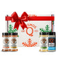 Kosmos Q Ultimate Chicken Wing Christmas Box, Includes Buffalo, Honey Bbq, Garlic Parmesan, And Salt & Vinegar, Seasoning Gift Set For Chicken, Popcorn, Fries, & More, Christmas Gifts, Gifts For Men