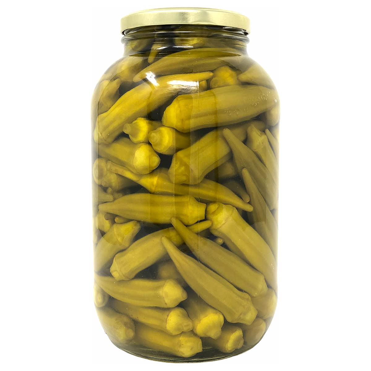 Laras Pickled Okra - Artisanal Southern Style - 64oz Each - Pack of 2 - Gluten-Free Gourmet Snack