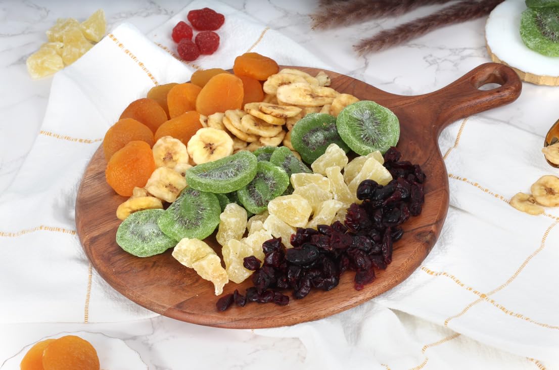 Dried Fruit Gift Basket - 9 Assortment - Gourmet Dried Fruit, Snack Box, In An Elegant Gift Box, Gift Set for Birthday, Annivers