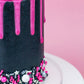 Sweets &   Boutique Minnie Mouse Sprinkles, Edible Cake Decorations, 4 oz, Pink and Black, Jimmies and Pearls