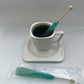 Classic Rock Candy Sticks, Sugar Rock Crystal Lollipops, Individually Wrapped (Pack Of 18, Light Blue Cotton Candy)
