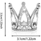 Fulanfudi 16Pcs Mini Crown Cake Topper Crown Tiara Cake Topper Baby Princess Tiara Crown Rhinestone Crown Cake Decorations For B