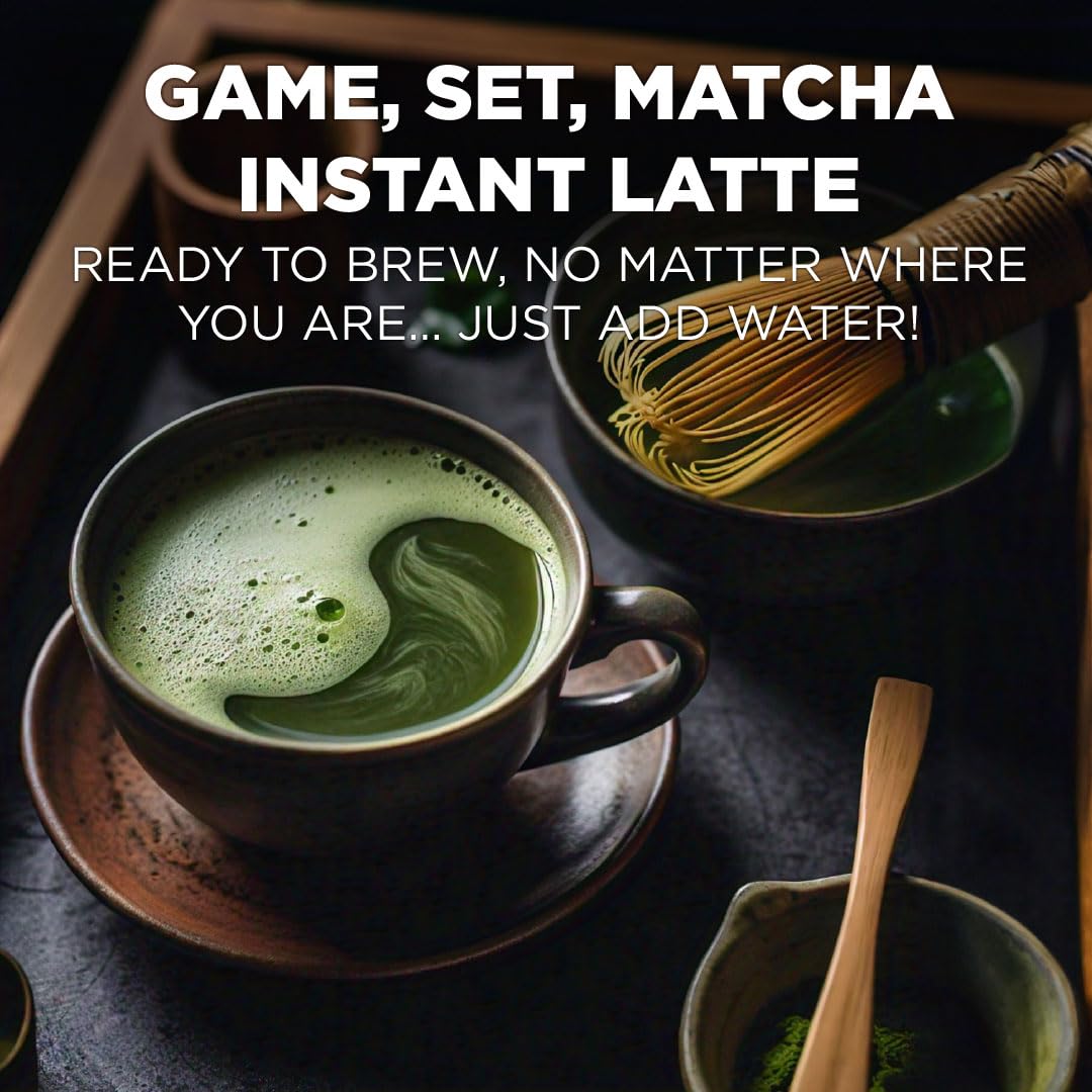 MAUDS Instant Matcha Latte Packets - 16 Count, Premium Matcha Powder, Travel Packs