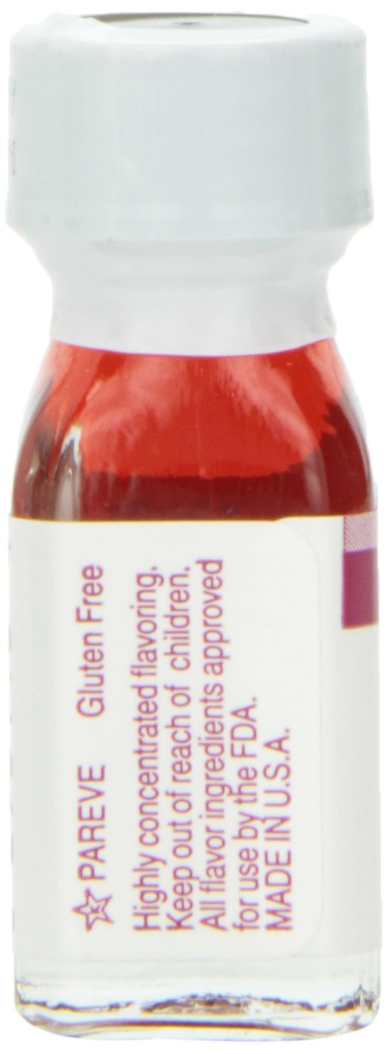 LorAnn Raspberry Flavoring, 1 Dram Bottle, Red, Pack of 12, Dram Raspberry, 0.0125 Fl Oz Each
