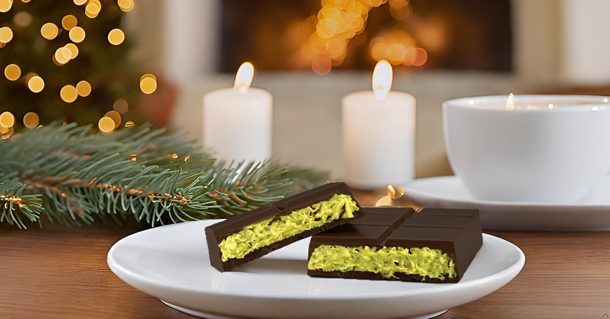 Dark Dubai Chocolate Bar Pistachio I Viral Knafeh Chocolate Bar With Pistachio Cream And Kataifi (3.17 Ounces, Bitter)