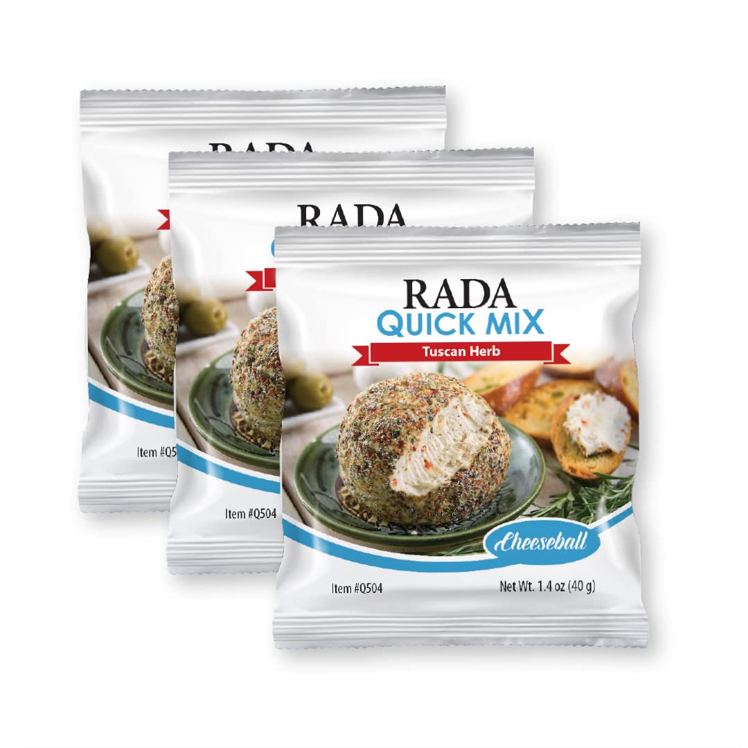 Rada Tuscan Herb Cheeseball Mix, Made in USA, Pack of 3