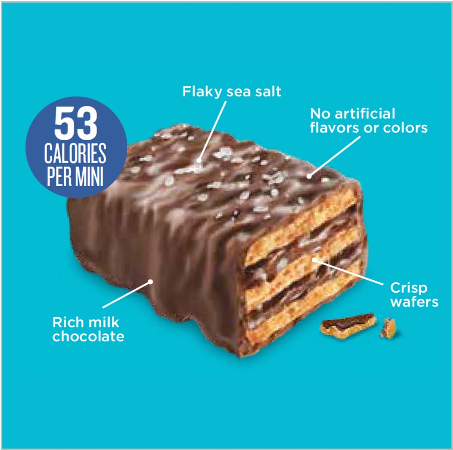 Little Secrets | Milk Chocolate Crispy Wafers | 60 Minis | Made In Europe | Nothing Artificial & No Sugar Alcohols | Sustainable