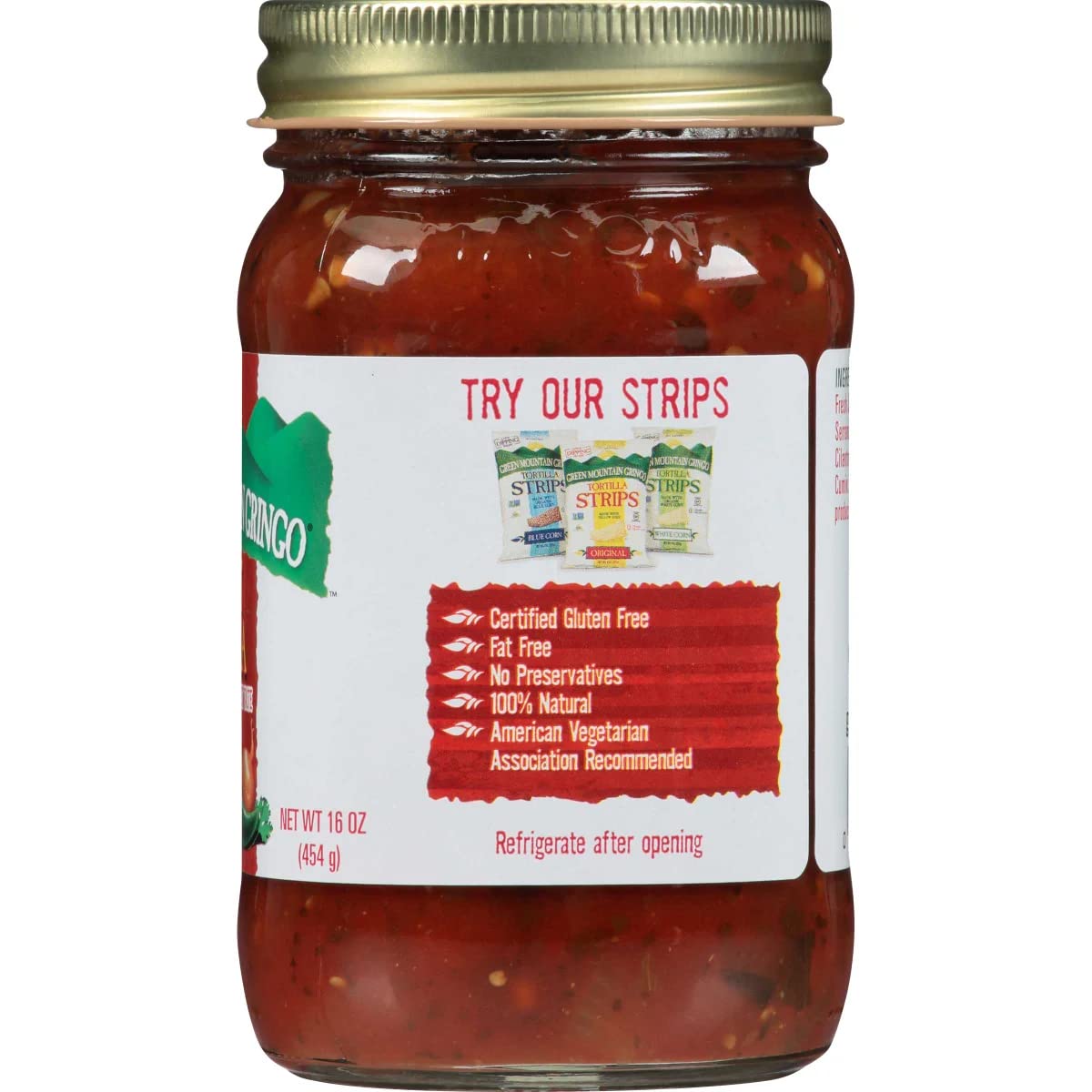 Green Mountain Gringo Salsa Hot -- 16 oz - 2 pc