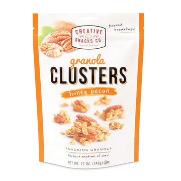 Creative Snacks Honey Pecan Granola Clusters, Great For Snacking Or Cereal, 12 Ounce Bag