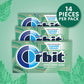 ORBIT Sweet Mint Sugar Free Back to School Chewing Gum, 3 Ct Packs (Pack of 2)