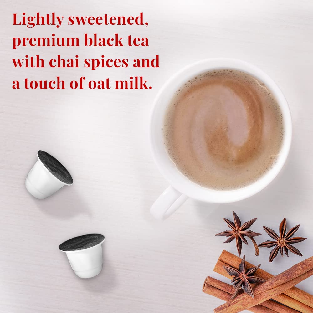 The Republic Of Tea Chai•Latte Nespresso-Compatible Recyclable Tea Pods (10 Count)