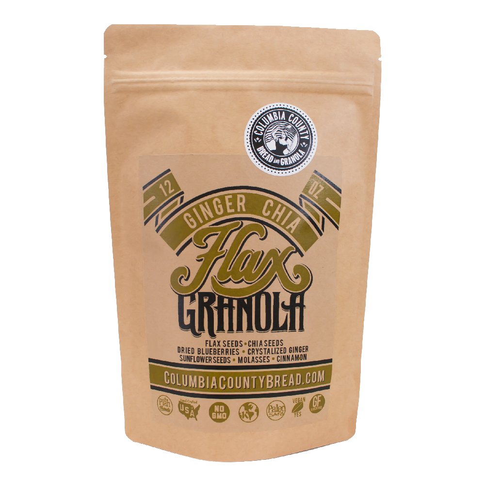 Flax Granola - Ginger Chia - The Plan Friendly, Gluten Free - 12 oz