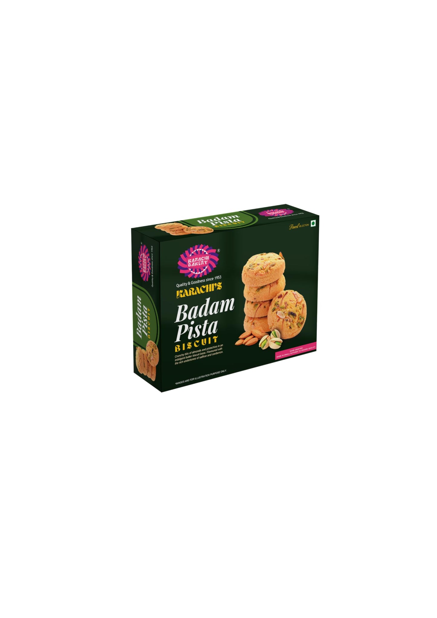 Karachi Bakery Pista Almond Biscuits, 400G