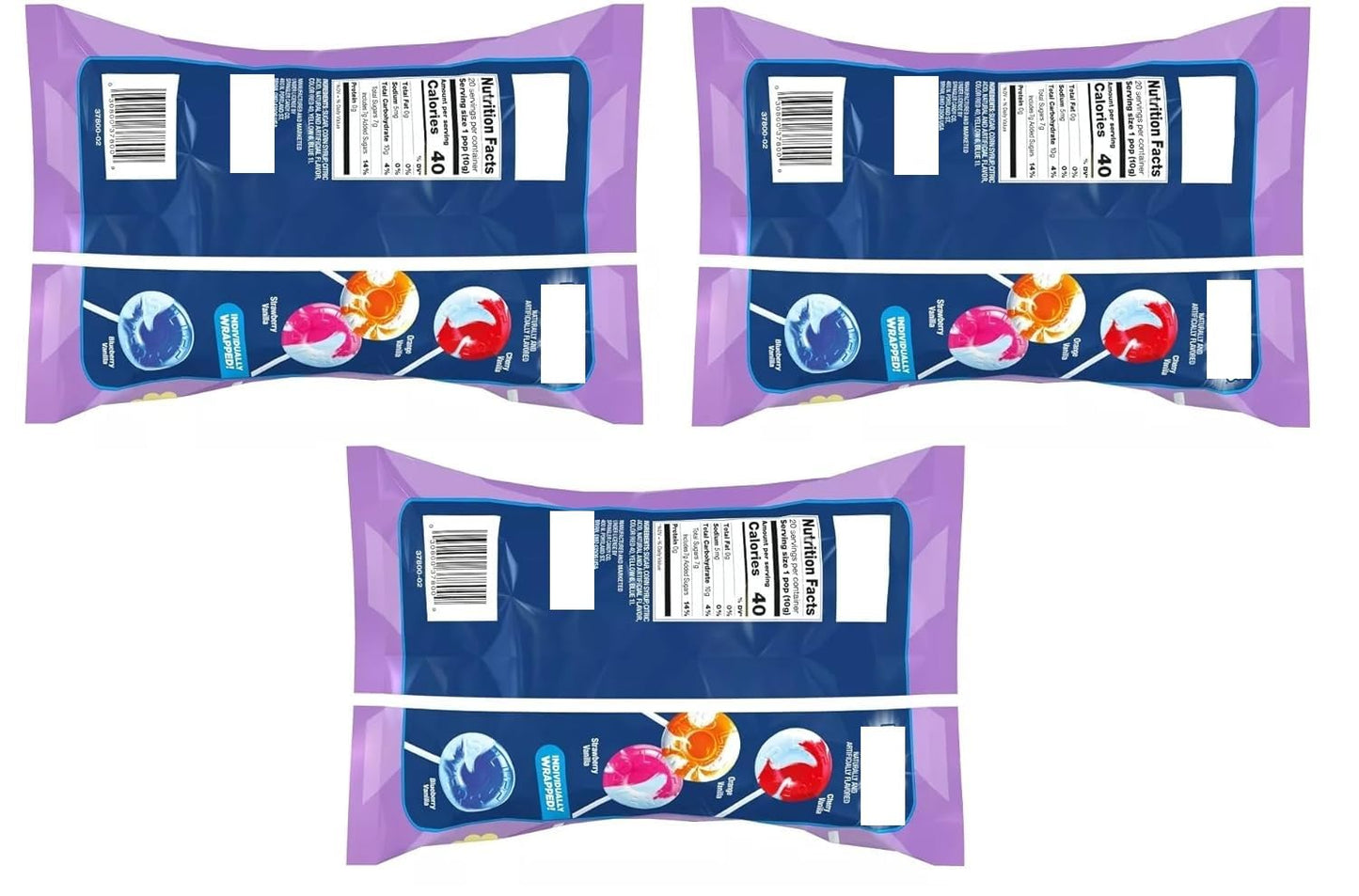 PITCHING PIGEON Life Saver Swirl Lollipops - 60 Count Bulk Candy, 4 Flavors, Wrapped Suckers