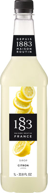 1883 Lemon Syrup For Drinks  Made In France  1 Liter Plastic Bottle