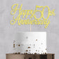 Auteby Happy 50Th Anniversary Cake Topper, Gold Glitter 50Th Birthday/Wedding Anniversary Party Decoration Supplies (50)
