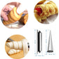 Non-Stick Cream Cannoli Tubes, Fantasyday 20 Pcs Stainless Steel Baking Cones Pastry Roll Horn Croissant Mold Cannoli Shells - P