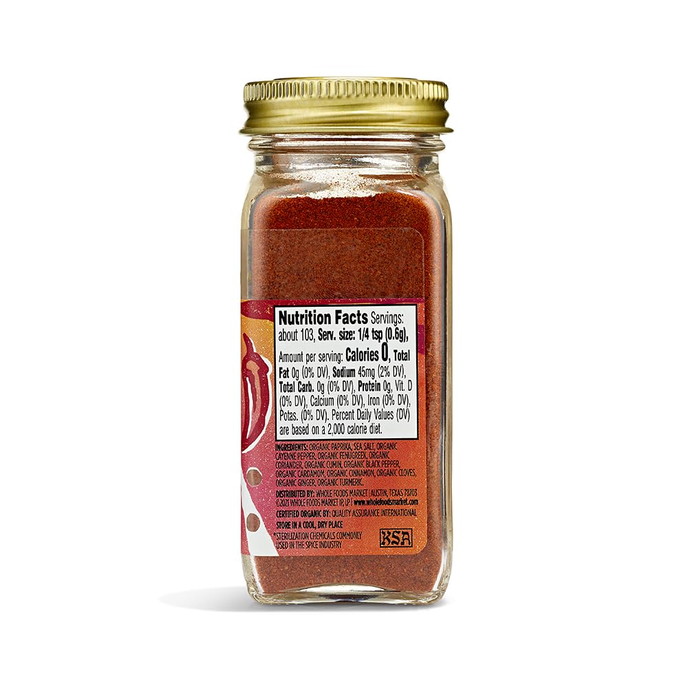 Whole Foods Market, Organic Berbere Seasoning, 2.19 Oz