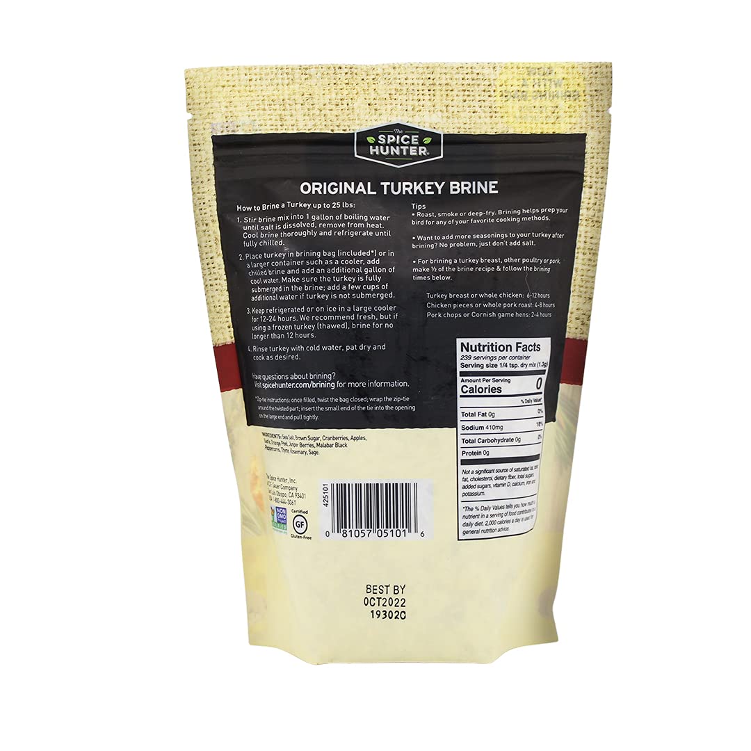 Spice Hunter Turkey Brine & Bag, Original, 11 Ounce