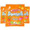Smarties Squashies Mixed Fruit Flavor - Peanut Free  Gluten Free & Fat Free Gummy Candy - Perfect for Birthday & Halloween Party Favors chewy candy - 5 oz Candy Bags (Pack of 3)