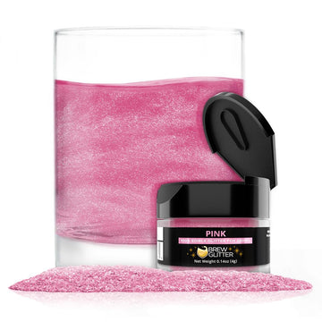 Bakell Pink Edible Glitter for Drinks & Cocktails | 4g | Vegan, Gluten, Nut Free, KOSHER & HALAL Certified