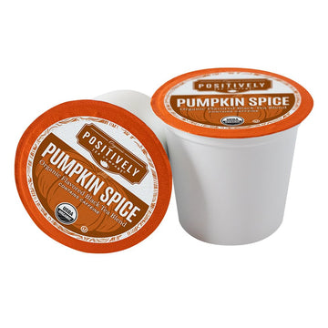 Organic Positively Tea Company, Pumpkin Spice Black Tea, K-Cup Compatible, 24 Pods
