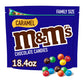 M&M'S Caramel Milk Chocolate Candy, Family Size, 18.4 Oz Bag