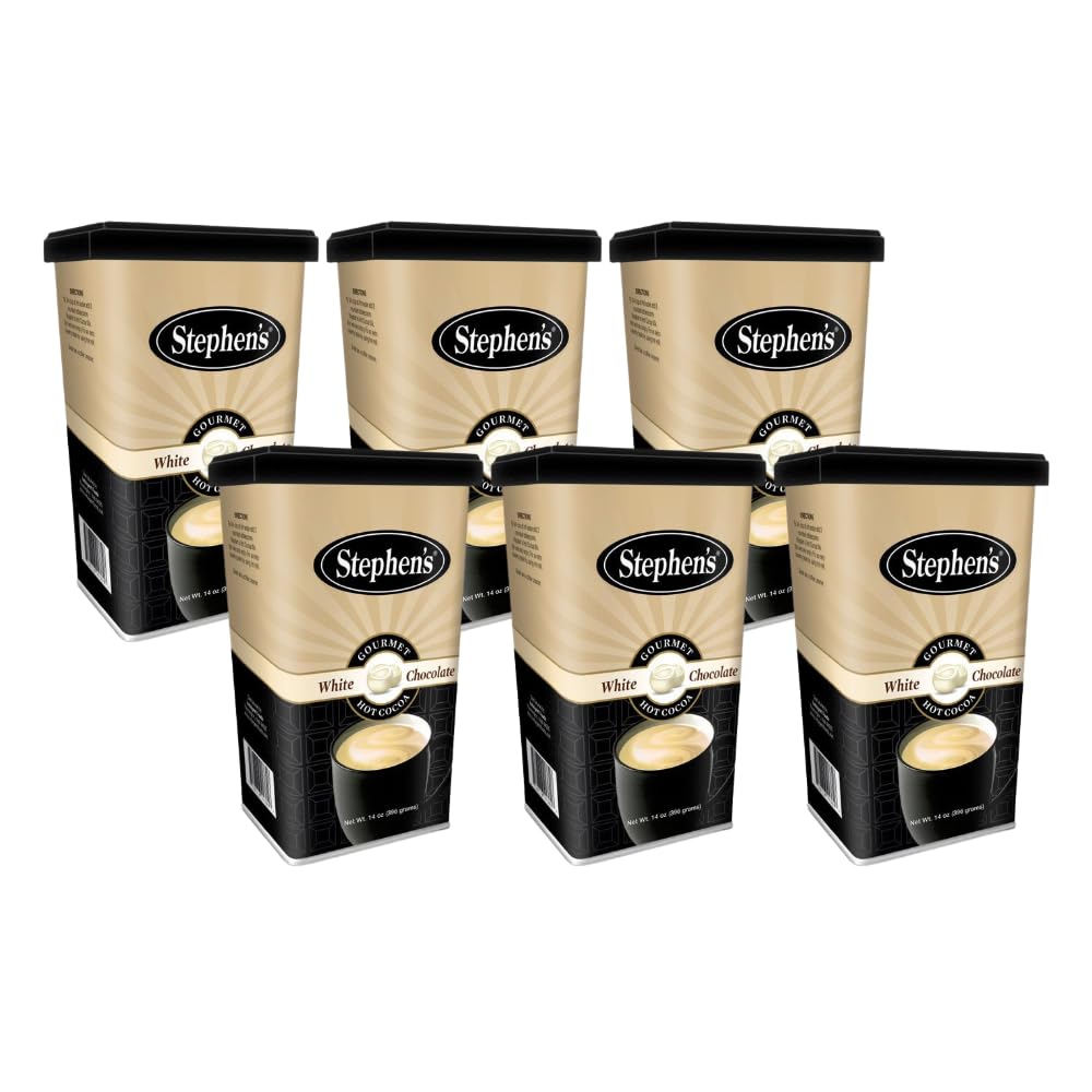 Stephens Gourmet Hot Cocoa, White Chocolate, 14 Ounce (Pack of 6)