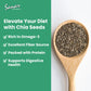 Sanar Naturals Chia Seeds - Omega-3, High Fiber and Protein Source - for Smoothies, Salads and More - Keto and Paleo Friendly -
