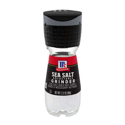 McCormick Sea Salt Grinder, 2.12 oz (Pack of 6)