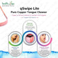 Healthandyoga(Tm) Qswipe Lite Copper Tongue Cleaners - Relief For Bad Breath And Oral Hygiene (Set Of 3)