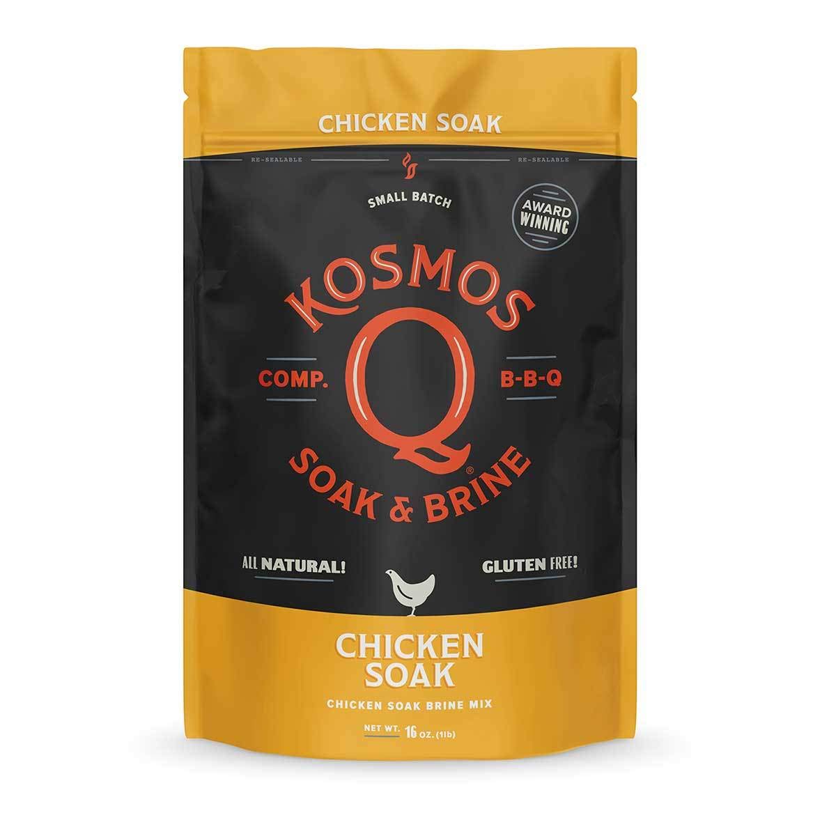 Kosmos Q Chicken Brine Soak - Poultry Brine Mix with Brown Sugar & Spices - 16 oz