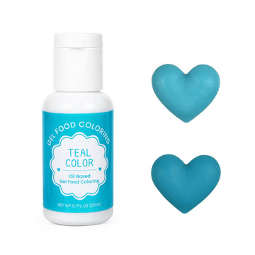 Oil Based Food Coloring for Chocolate, 20ml Edible Teal Oil Based Food Coloring Gel for Cake Decorating, Sugar, Candy Melts, Bak