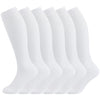 +Md 6 Pairs Compression Socks (8-15Mmhg) For Women & Men - Cushion Knee High Socks For Running, Medical, Athletic, Nurses, Trave