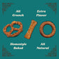 Unique Snacks Variety Pack - Original Splits Pretzels, Shells, Sourdough Rings, Vegan, OU Kosher, Non-GMO, 96 Ounce