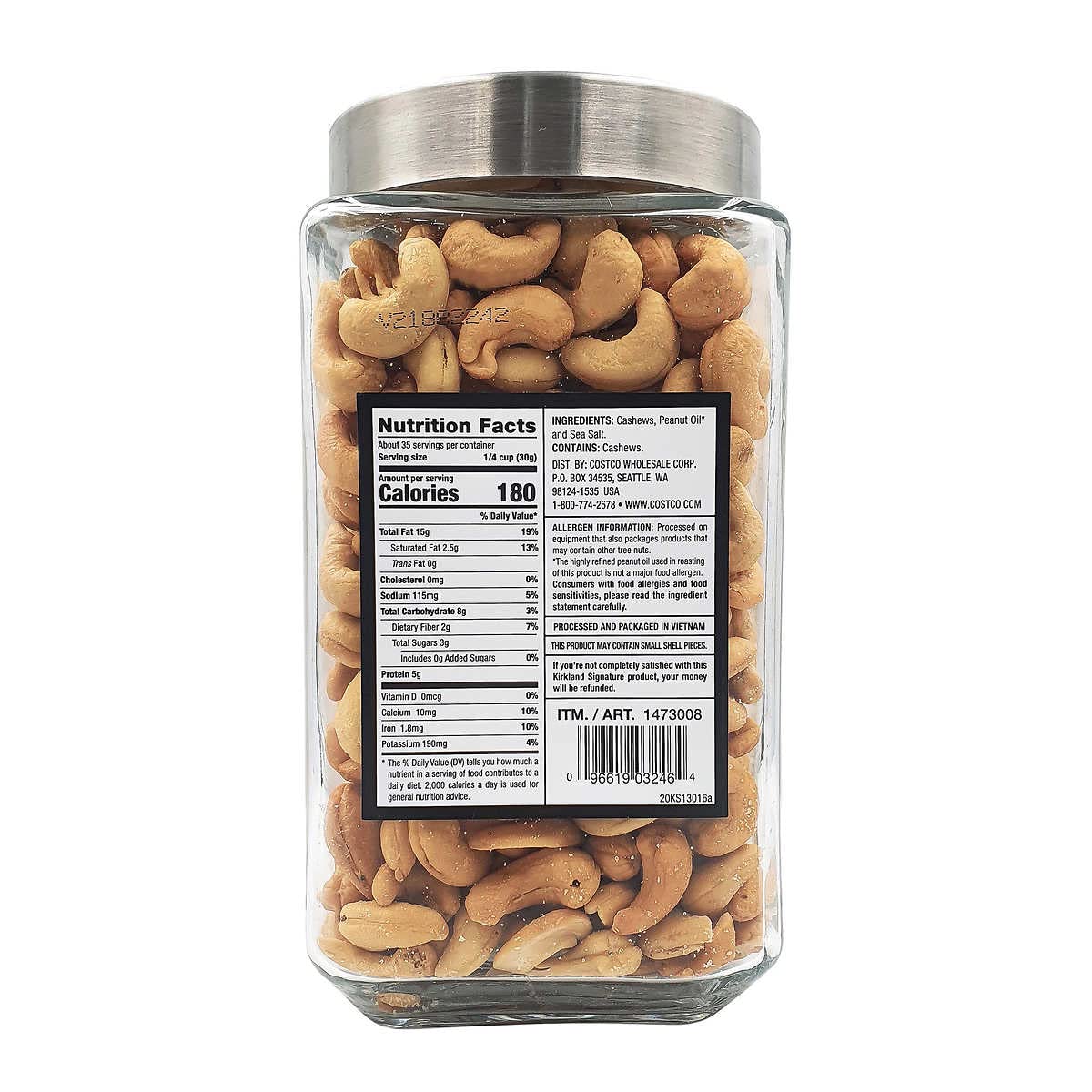 Kirkland Signature Black Label Premier Cashews (38 Ounce)