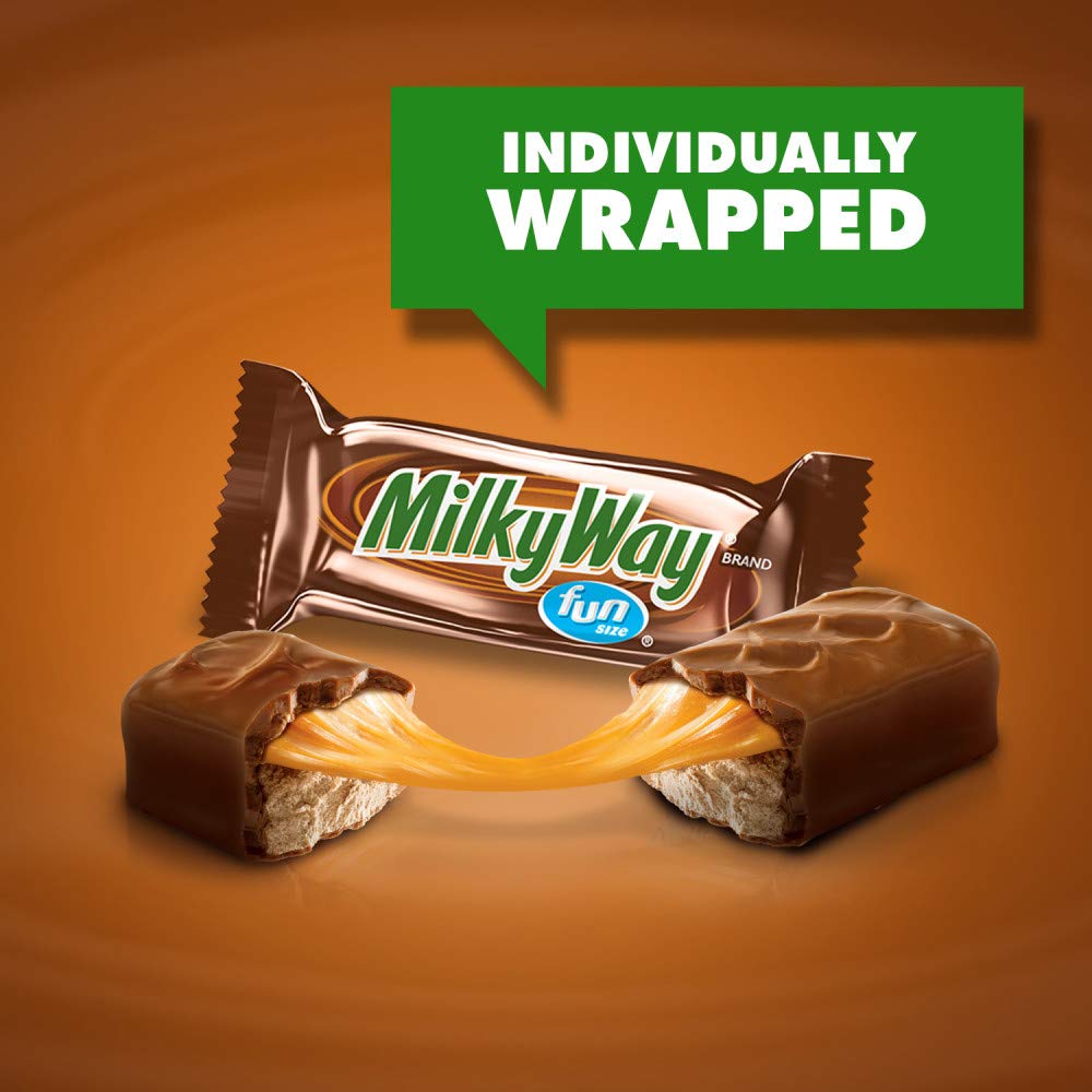 MILKY WAY Milk Chocolate Candy Bars  Fun Size Candy Chocolate  10.65 oz